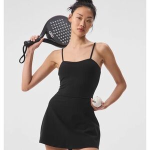 ALO Yoga Black Athletic Sundress Spaghetti Strap